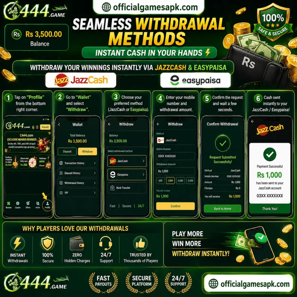 Seamless Withdrawal Methods